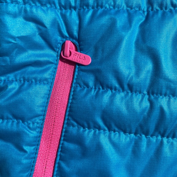 Fila teal/blue & pink Sport Jacket size medium - Picture 6 of 8